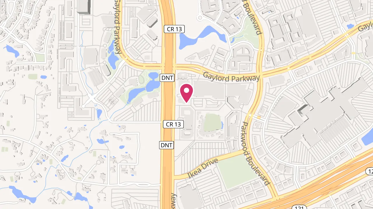 Map showing AMLI Frisco Crossing at 7255 Texas Rangers Dr., Frisco, TX 75034
