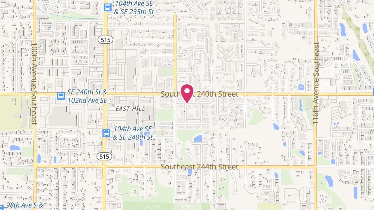 Map showing Bower Village at 24006 108th Pl SE, Kent, WA 98030