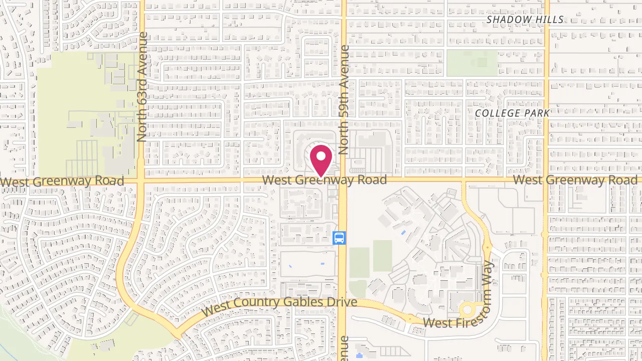 Map showing Cantala at 5959 W Greenway Rd, Glendale, AZ 85306