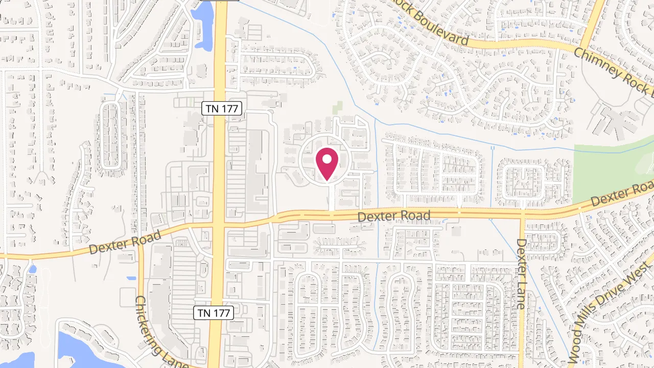 Map showing Enclave at Wolfchase at 1810 W Wolfchase Cir, Memphis, TN 38016