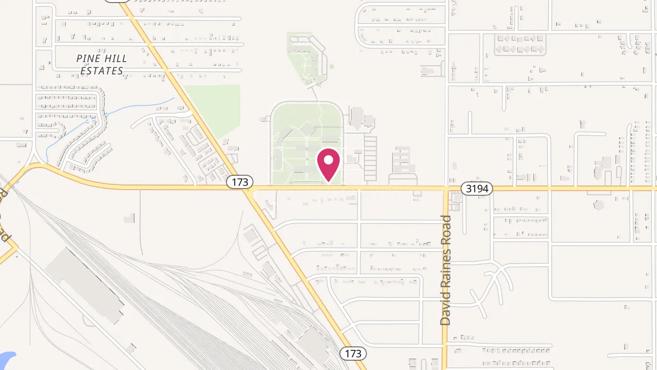 Map showing Jaguar Courtyard at 3052 Martin Luther King Jr Dr, Shreveport, LA 71107