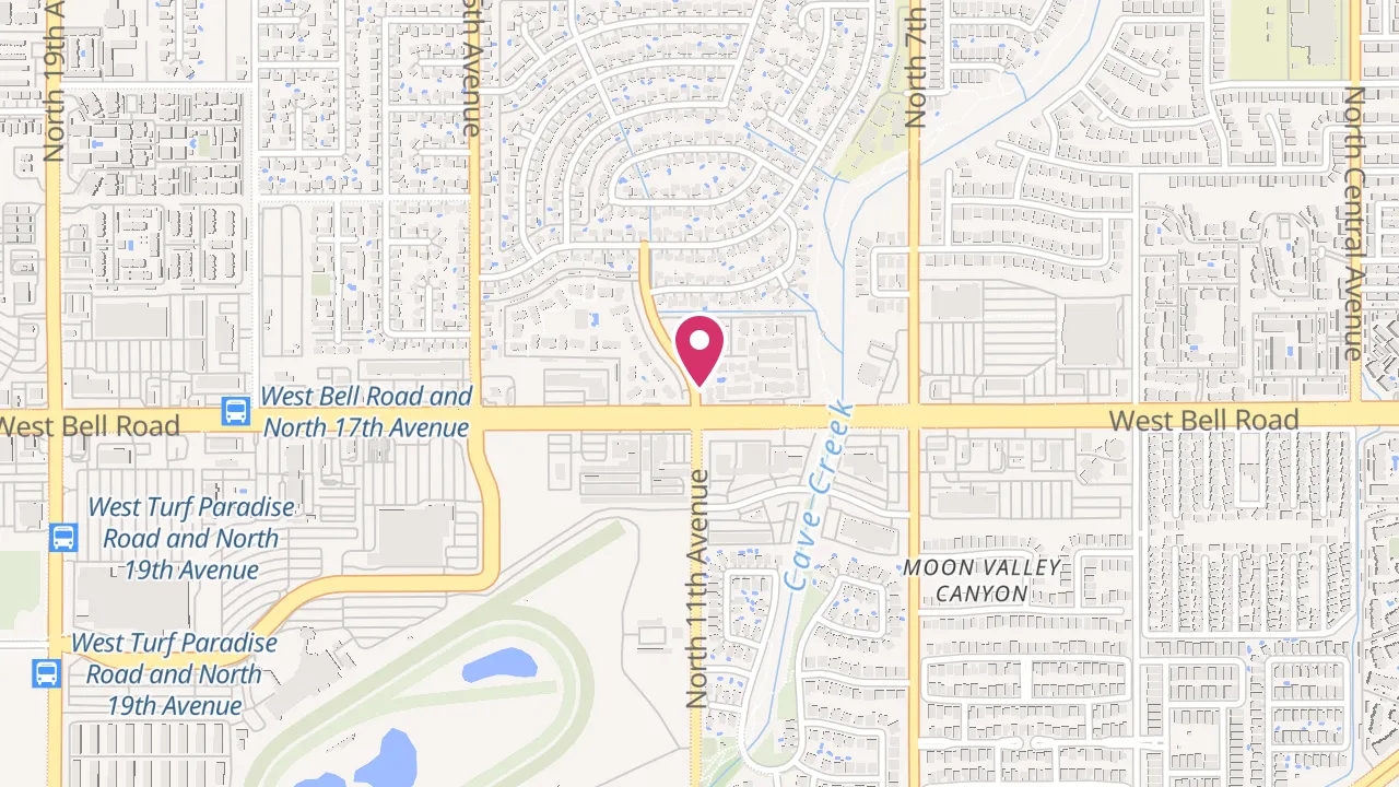 Map showing Presidio North at 17031 N 11th Ave, Phoenix, AZ 85023