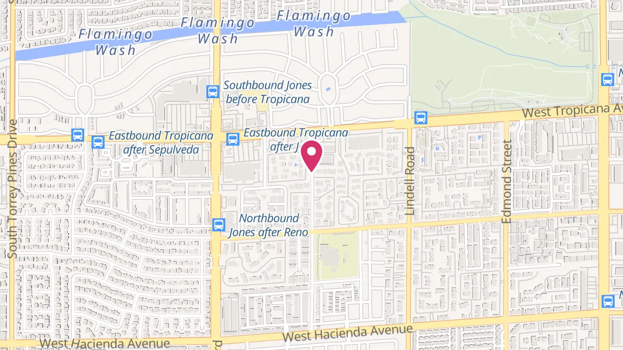 Map showing Sedona Ridge at 4975 Duneville Street, Las Vegas, NV 89118