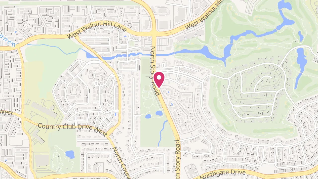 Map showing The Brandt at 3950 N Story Rd, Irving, TX 75038